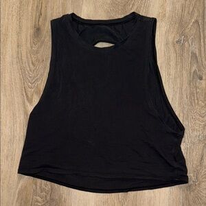 Lululemon -Black Sleeveless Women's crop  Top- size 4